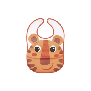 Слинявчик Canpol babies Hello Little пластмасовий з кишенькою Жовтогарячий (9/232_ora) зображення 1