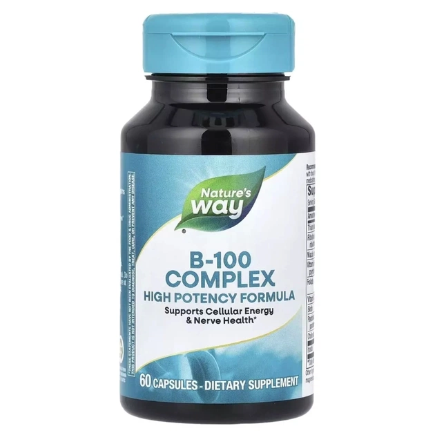 Вітамін Nature's Way Комплекс вітамінів B, B-100 Complex, 60 капсул (NWY-40520) - зображення 1