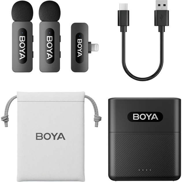 Мікрофон Boya BY-V3 Lightning Black (BY-V3) - зображення 2