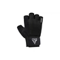 Рукавички для фітнесу RDX W1 Half Black Plus XL (WGA-W1HB-XL+) - зменшене зображення 3
