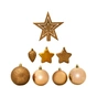 Ялинкова іграшка House Of Seasons Пластик 40 шт D8 D7 D6 Кульки і прикраси мідні (8718861796636) - зменшене зображення 1