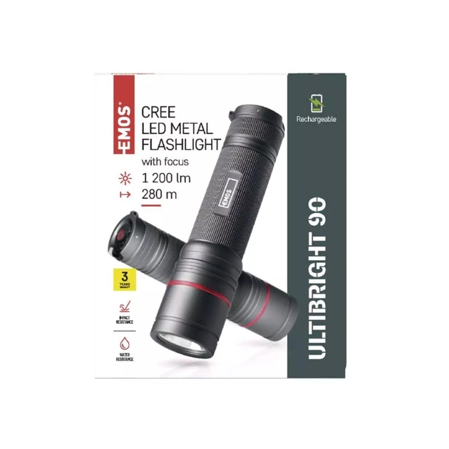 Ліхтар EMOS P3190 1200Lm Li-ion Metal (P3190) - зображення 11