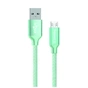 Дата кабель USB 2.0 AM to Micro 5P 1.0m mint ColorWay (CW-CBUM002-MT) - зменшене зображення 1