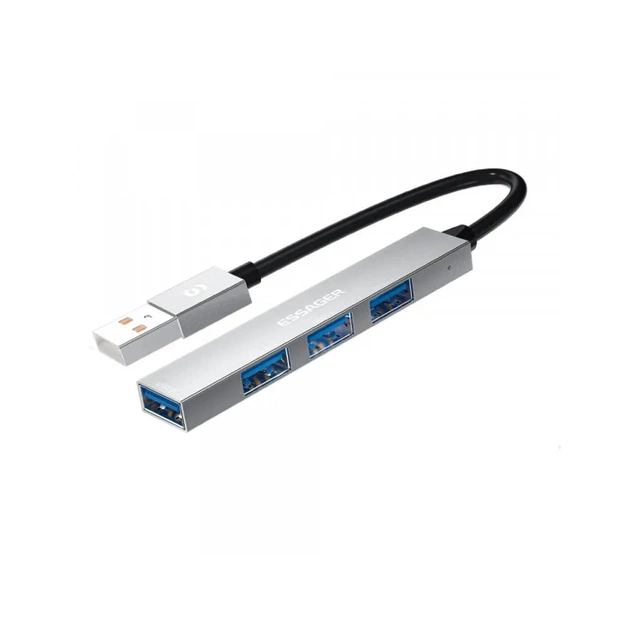 Концентратор Essager USB 2.0 to 4xUSB 2.0 (EHBA04-FY10-P) - зображення 1