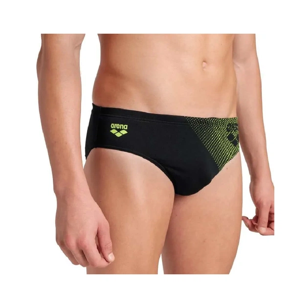 Плавки Arena Foggy Dots Swim Briefs 008482-506 чорний, жовтий 100 (3468337530909) - зображення 5