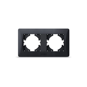 Рамка Videx BINERA чорний графіт 2 пости (VF-BNFR2H-BG) изображение 1