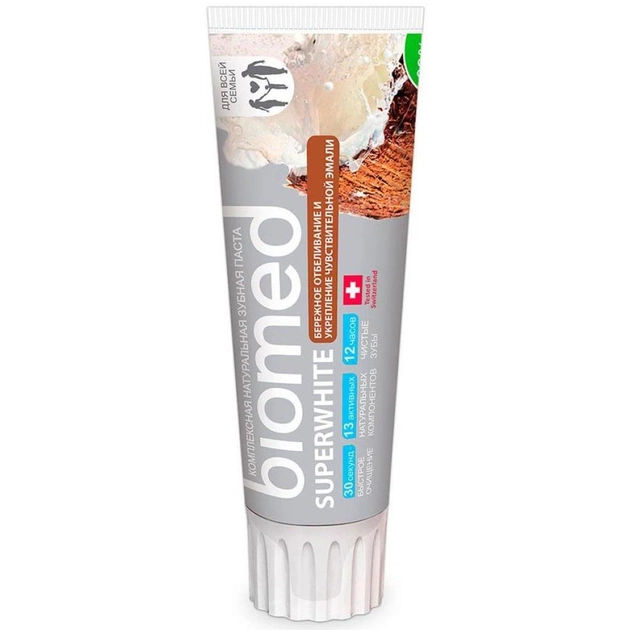 Зубна паста BioMed Superwhite 100 г (7640170370058) - зображення 1