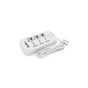 Мережевий фільтр живлення Voltronic F07U, 6 роз (3 EU+3 Universal), 4USB White (F07U-White) - зменшене зображення 1