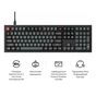 Клавіатура Keychron V6 8K Keychron Super Red Switch RGB USB UA Black (V6W-D1-UA) - зменшене зображення 8