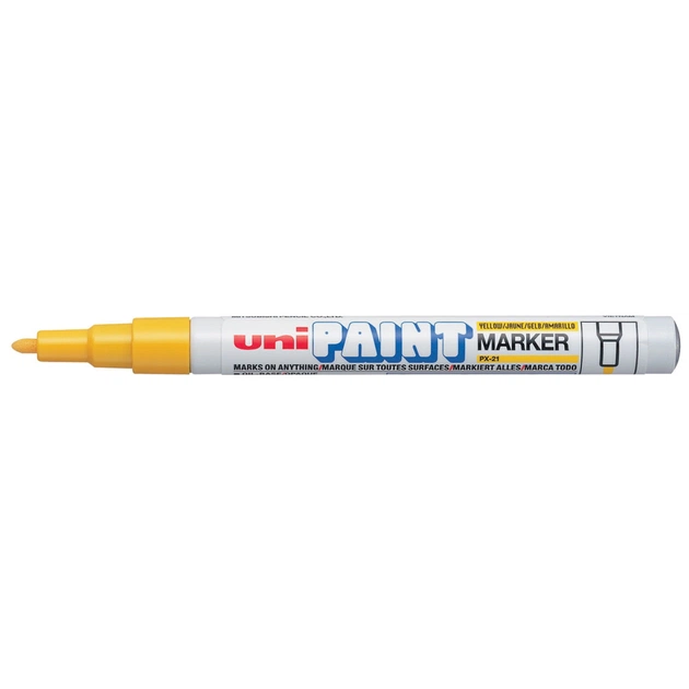 Маркер UNI перманентний Paint Жовтий 0.8-1.2 мм (PX-21.Yellow) - зображення 1
