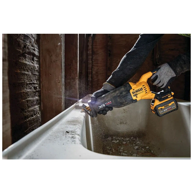 Шабельна пила DeWALT 18В XR Li-lon 6 Аг, 0 - 3000 хід/хв, кейс TSTAK (DCS386T1) - зображення 4