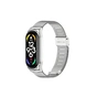 Ремінець до фітнес браслета BeCover Metal для Xiaomi Mi Smart Band 7 Silver (707494) - зменшене зображення 1