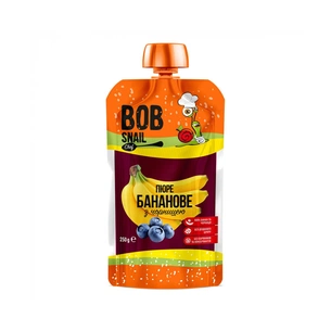 Дитяче пюре Bob Snail Равлик Боб Банан-Чорниця 250 г (4820219343936) зображення 1