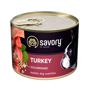 Консерви для собак Savory Dog Gourmand індичка 200 г (4820232630501) зображення 1