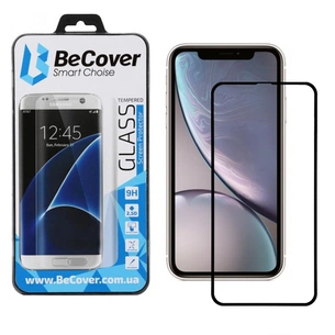 Скло захисне BeCover Apple iPhone XR Black (702621) зображення 1