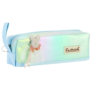 Пенал Cool For School 1 відділення з аплікацією Блакитний (CF6891-blue) зображення 1