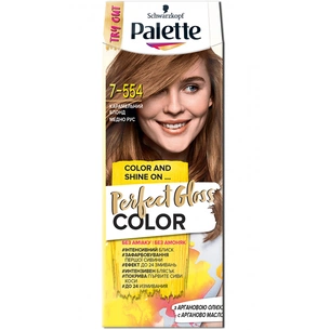 Фарба для волосся Palette Perfect Gloss Color 7-554 Карамельний блонд 70 мл (4015100337600) зображення 1