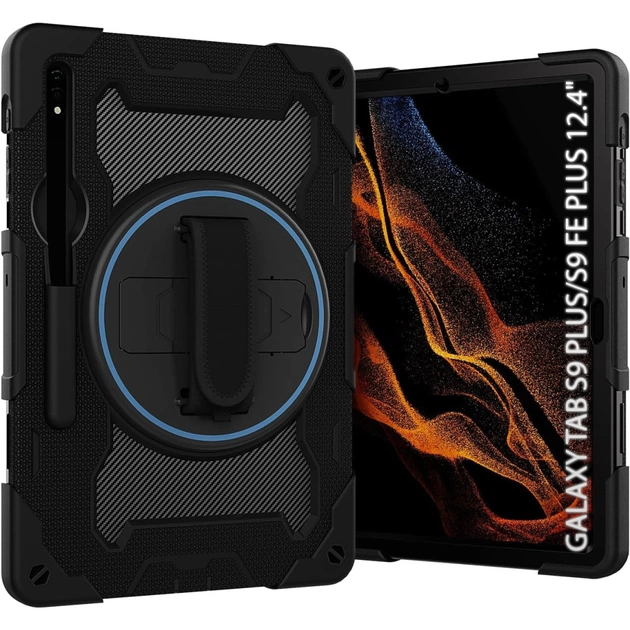 Чехол для планшета BeCover Samsung Galaxy Tab S9 Plus (SM-X810/SM-X816)/S9 FE Plus (SM-X610/SM-X616) 12.4" Black (712917) - изображение 1