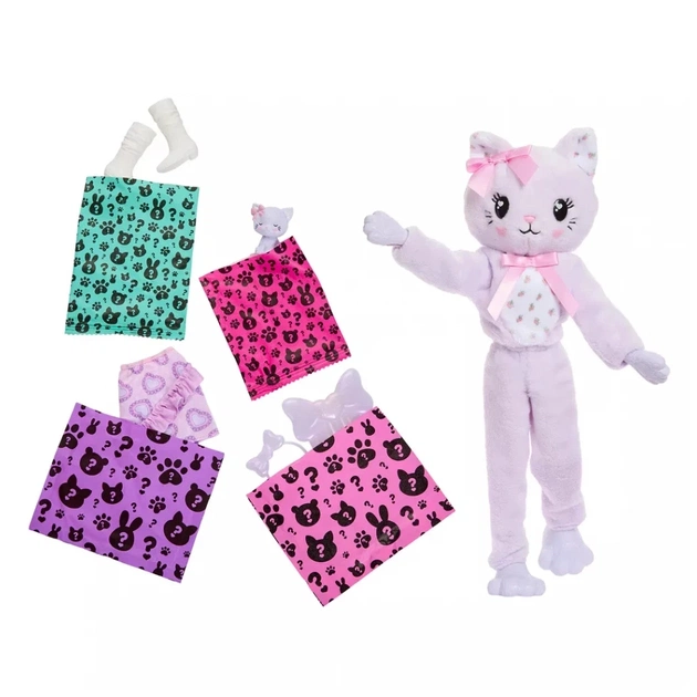 Кукла Barbie Cutie Reveal Милые бантики Котенок (JJP64) - изображение 5