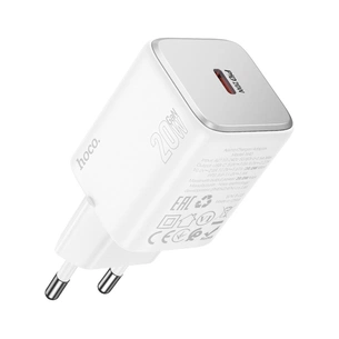 Зарядний пристрій HOCO N40 Mighty USB-C PD20W White (6942007616973) зображення 1