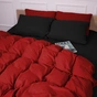 Постільна білизна MirSon 002-009 Black/Red Фланель 2x143x210 Сімейний (2200009656569) - зменшене зображення 6