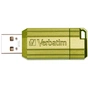 USB флеш накопичувач Verbatim 16GB Store 'n' Go PinStripe Green USB 2.0 (49070) - зменшене зображення 2