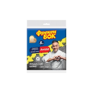Салфетки для уборки Фрекен БОК Аккорд целлюлоза 8 шт. (4823071646610) изображение 1