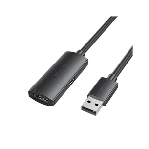 Дата кабель USB 2.0 AM/AF 5.0m Active black Vention (CBKBJ) зображення 1