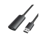 Дата кабель USB 2.0 AM/AF 5.0m Active black Vention (CBKBJ) - зменшене зображення 1