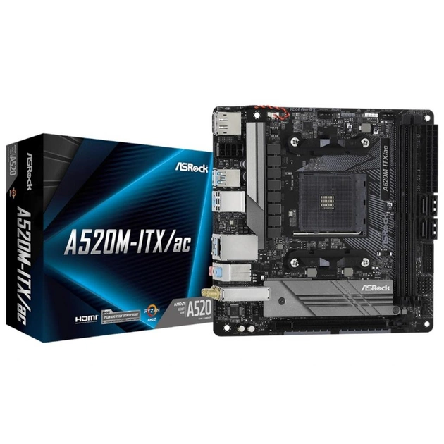 Материнська плата ASRock A520M-ITX/AC - зображення 1