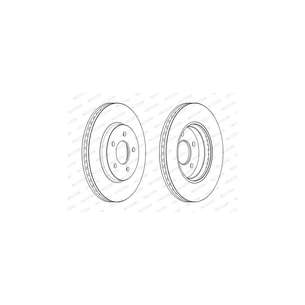 Гальмівний диск FERODO DDF2357C зображення 1
