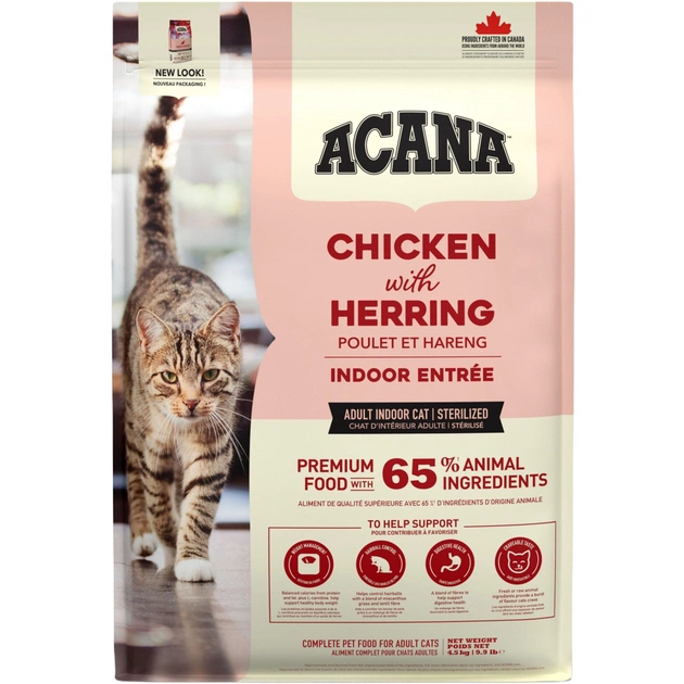 Сухой корм для кошек ACANA Indoor Entree 4.5 кг (0064992714512) - изображение 1