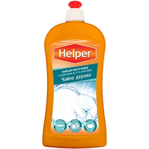 Засіб для ручного миття посуду Helper Чайне дерево 495 мл (4823019010275) зображення 1