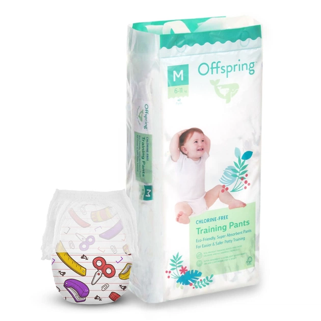 Підгузки Offspring Трусики Crafty розмір M 6-11 кг 42 шт (DP-OI-FAP-M42P-CRA) - зображення 1