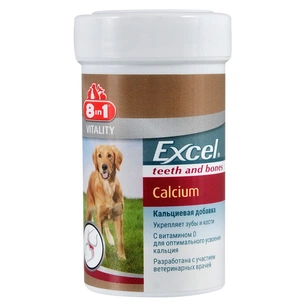 Вітаміни для собак 8in1 Excel Calcium таблетки 155 шт (4048422109402) зображення 1