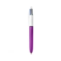 Ручка масляна Bic 4 in 1 Colours Shine Purple фіолетова (bc982876) - зменшене зображення 1