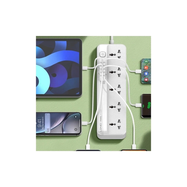 Сетевой фильтр питания LDNIO SC5614 5роз. 3USB 2м (SC5614) - изображение 7
