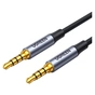Кабель мультимедийный 3.5mm M to 3.5mm M 1.0m (4pin) AV183 gray Ugreen (10648) - уменьшенное изображение 2