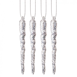 Ялинкова іграшка Novogod`ko Бурульки 10 cм 4 шт Пластик (974881) picture 1