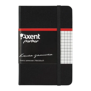 Книга записна Axent Partner, 95*140, 96sheets, square, black (8301-01-А) зображення 1
