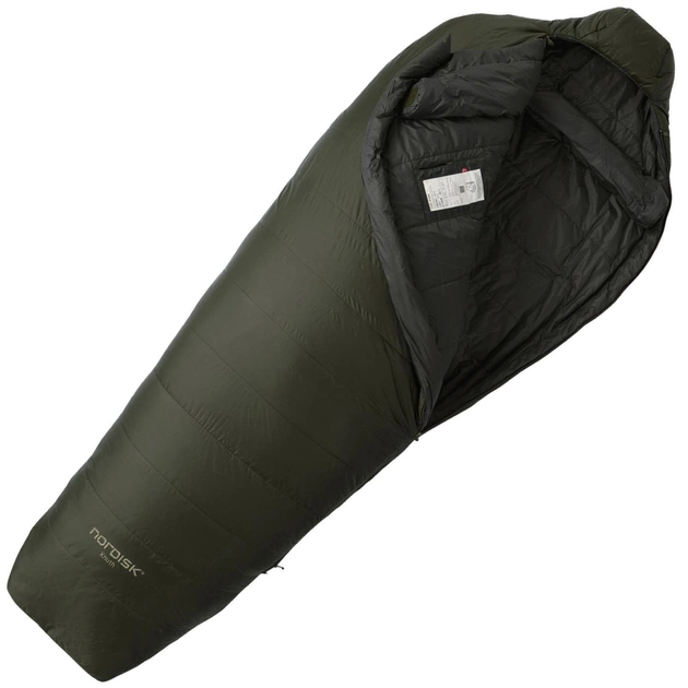Спальний мішок Nordisk Knuth 0°C L Wide Forest Night Green (10721316-100) (DAS303774) - зображення 1