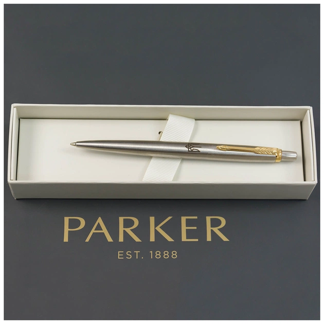 Ручка шариковая Parker JOTTER 17 UKRAINE SS GT BP Трезубец (16032_TR) - изображение 5
