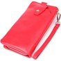 Гаманець ST Leather З відділенням під телефон з натуральної шкіри Червоний (23100) - зменшене зображення 2