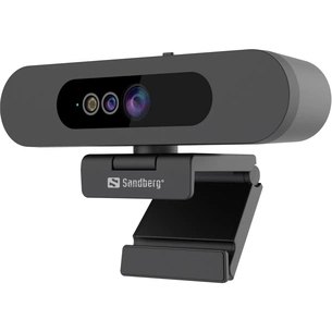 Веб-камера Sandberg Face-ID 2 HD 1080p Windows Hello USB-C/USB2.0 Black (134-40) зображення 1