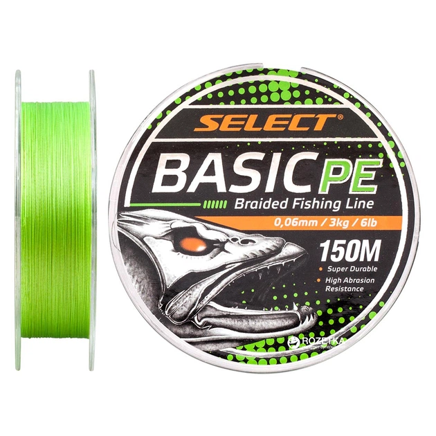 Шнур Select Basic PE 150m Light Green 0.06mm 6lb/3kg (1870.18.10) - изображение 1