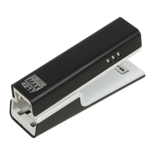 Степлер Buromax пластиковий, 20 аркушів, (скоби №24; 26), 129,6 x 38,9 x 59,2 мм, чорний (BM.4217-01) зображення 1