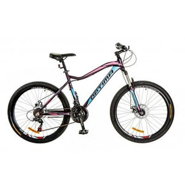 Велосипед Optimabikes 26" ALPINA 2018 AM 14G DD рама-18" Al чорно-блакитний (OPS-OP-26-107) - изображение 1