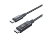 Дата кабель USB-C to USB-C 1.2m PD60W digital display nylon gray Choetech (XCC-1068-GY) - уменьшенное изображение 1