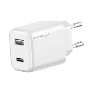 Зарядний пристрій Grand-X CH-890 Fast Charge 1xUSB-C PD20W + 1xUSB QC4.0 + AFC SCP FCP Black (CH-890) зображення 1