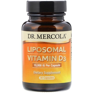 Вітамін Dr. Mercola Ліпосомальний Вітамін D3, 10000 МО, Liposomal Vitamin D3, 30 (MCL-03148) зображення 1
